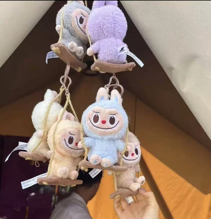 LABUBU Timber Workshop Series-Playing on the Swing Plush Pendant Blind Box